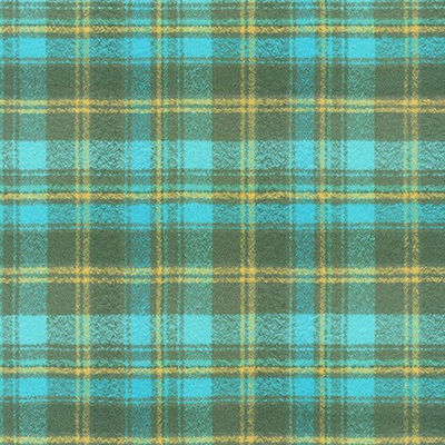 Denim Blue and Ivory Large Plaid Mammoth Flannel from Robert Kaufman
