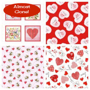 Fabric selections from the Be Mine Collection