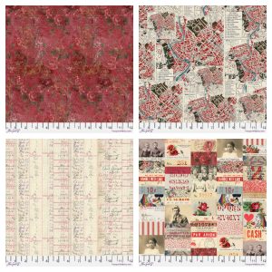 Fabric selections from the Palette Red Collection