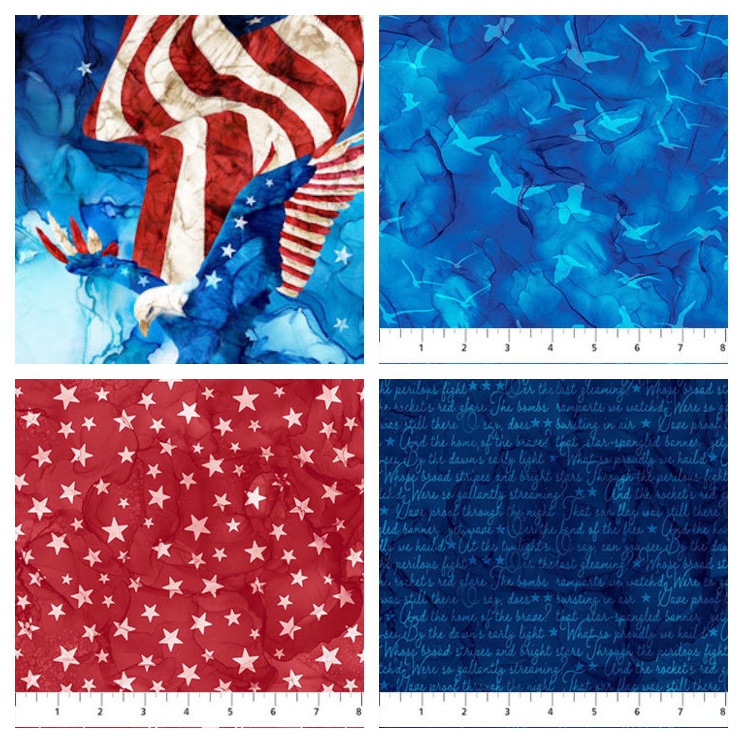 Fabric Selections from the Patriot collection