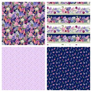 Fabric Selections from the Deborahs Garden collection