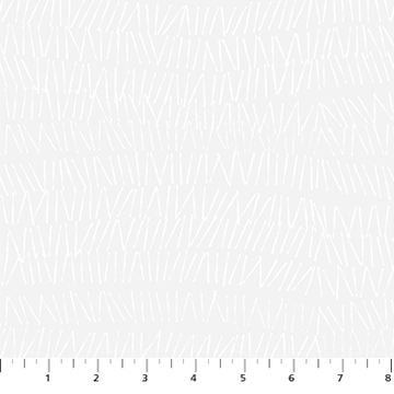 Dovetail - 92033-10 - white on white small hashmarks - Figo Fabrics