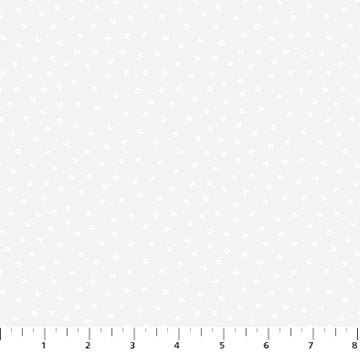 Dovetail - 92034-10 - white on white pindots - Figo Fabrics