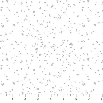 Dovetail - 92035-10 - gray on white scattered dots - Figo Fabrics