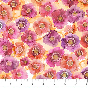 DP27503-22 - Small Floral - Dragonfly Dance - Northcott Fabrics