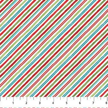 Extreme Santa - 25443-10 White Multi - Northcott Fabrics