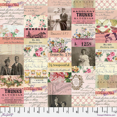 Pink Palette - PWTH210.pink - Collage - Free Spirit Fabrics