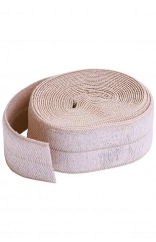 Fold-over Elastic, 20mm - Natural