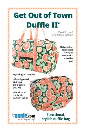 Get Out Of Town Duffle II Pattern